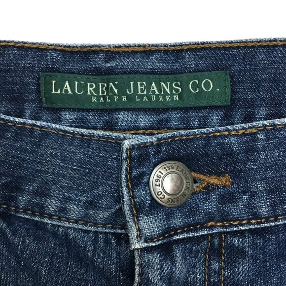 Lauren Ralph Lauren Women's Bootcut Jeans Western Embroidery Studs Cotton 12 - Picture 4 of 9
